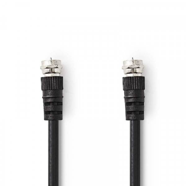 COAX antenne kabel 1,5m F-connectors Zwart