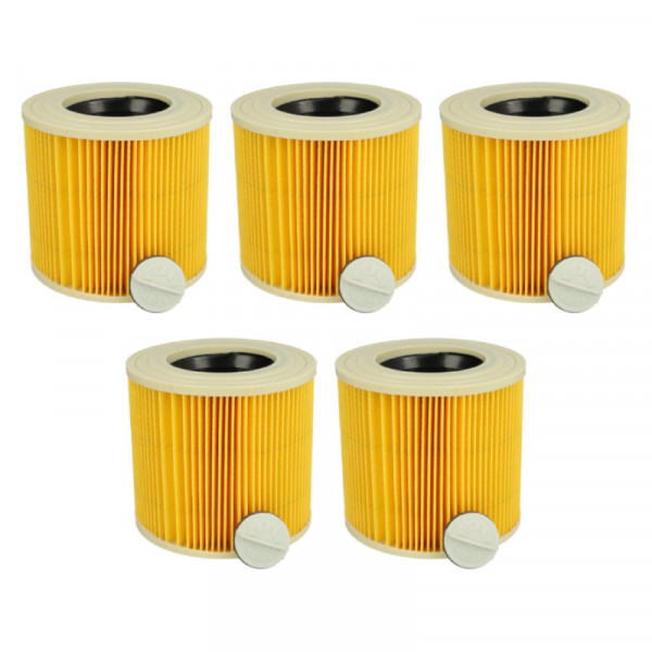 Filter set voor Kärcher diverse modellen - 6.414-552.0 - Geel - 5 stuks