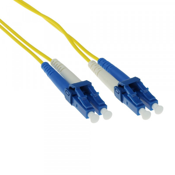 ACT 50 meter LSZH Singlemode 9/125 OS2 glasvezel patchkabel duplex met LC connectoren