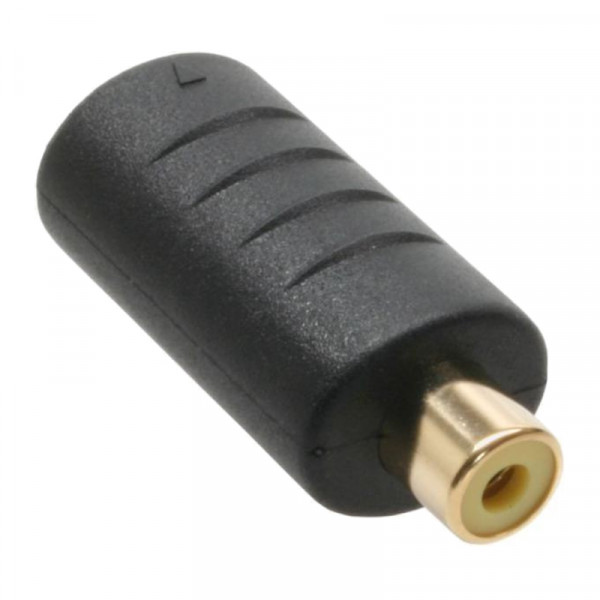 InLine S-VHS (v) - Mono Tulp (v) - Verguld - Zwart