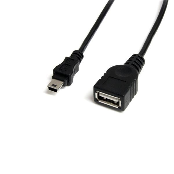 StarTech 30 cm mini USB 2.0-kabel - USB A naar mini B F/M