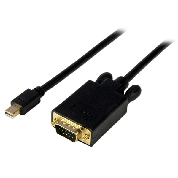StarTech Mini DisplayPort naar VGA Adapterkabel - Full HD 60Hz - 1,8 meter - Zwart