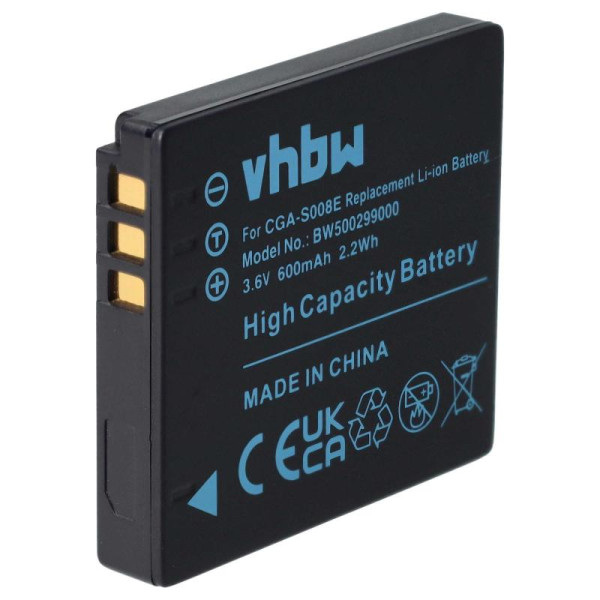 Accu voor Leica BP-DC6 - 3,6V - 600mAh - Zwart