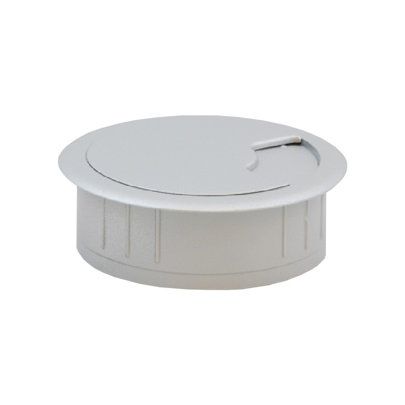 Bureaudoorvoer Aluminiumkleurig 60mm Grijs a7e5a8d8897c87622a4199c56fddbc7b