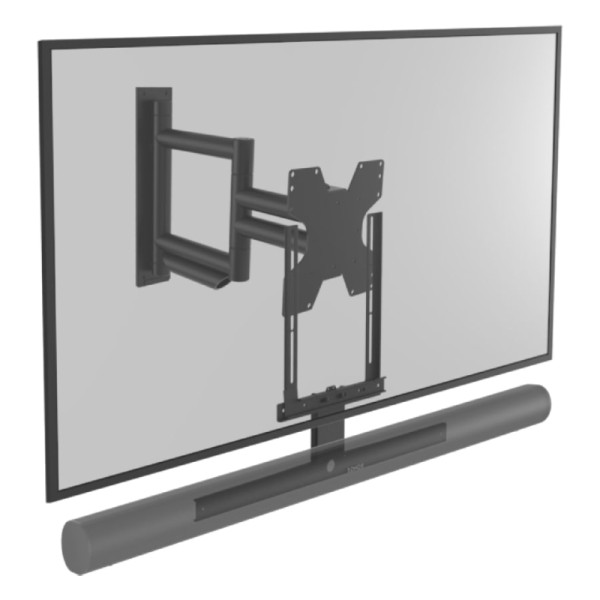 Cavus TV muurbeugel voor 26-65 inch - Full motion - Voor Zwarte Sonos Arc - Premium - 50kg - Zwart