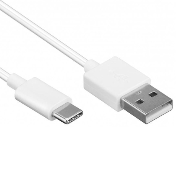 USB-A naar USB-C Kabel - USB 2.0 - 3 meter - Wit