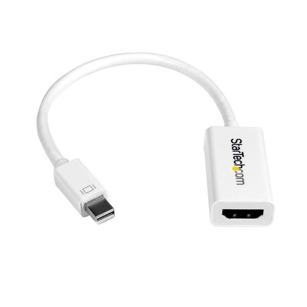 StarTech Mini DisplayPort naar HDMI Actieve Adapter - 4K 30Hz - 0,1 meter - Wit