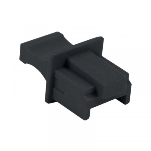 RJ45 Blindstop Stofkap (m) - Voor Ongebruikte RJ45 (v) Poorten - Per stuk - Zwart