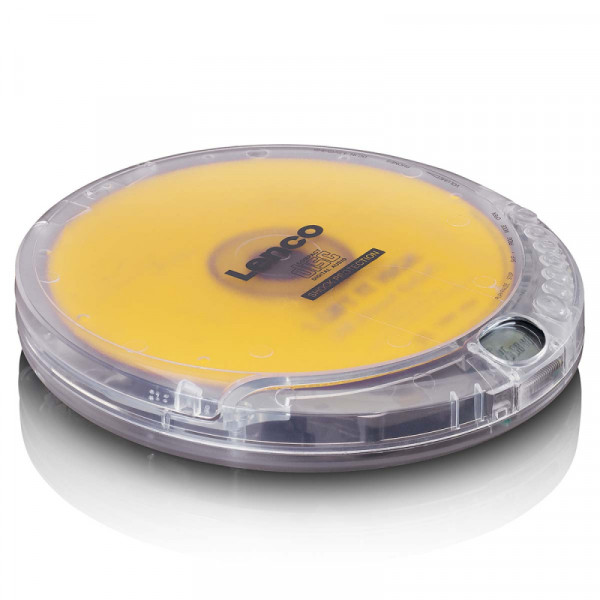 Lenco Discman - Draagbare CD- en MP3-speler - Op batterij - Anti-schok - Transparant