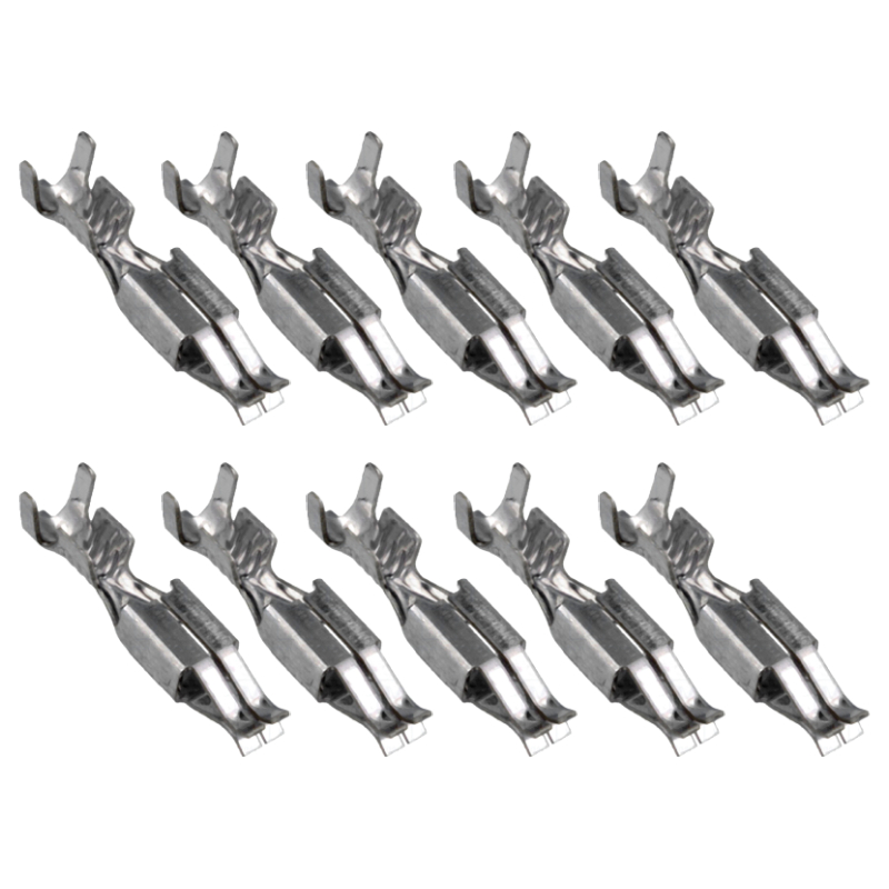 ISO Pin - Vrouwelijk - 0,5-1,5mm2 - Geschikt voor 8, 10, 16 en 52-pins ISO stekkers - 10 stuks - Zil