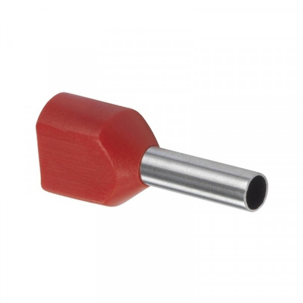 Duo Adereindhuls geisoleerd 1mm² rood - per 100 stuks