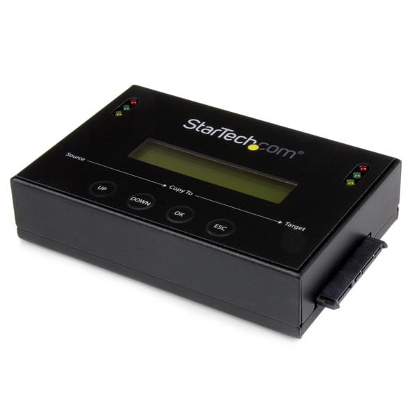 StarTech 2,5 en 3,5 inch SATA Harde-schijfduplicator en -wisser - 6 GB/min - Image Backup - Zwart