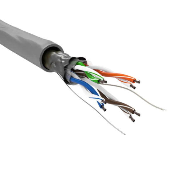 UTP CAT5e Gigabit Netwerkkabel - CCA - 26AWG - Soepel - 100 meter - Grijs