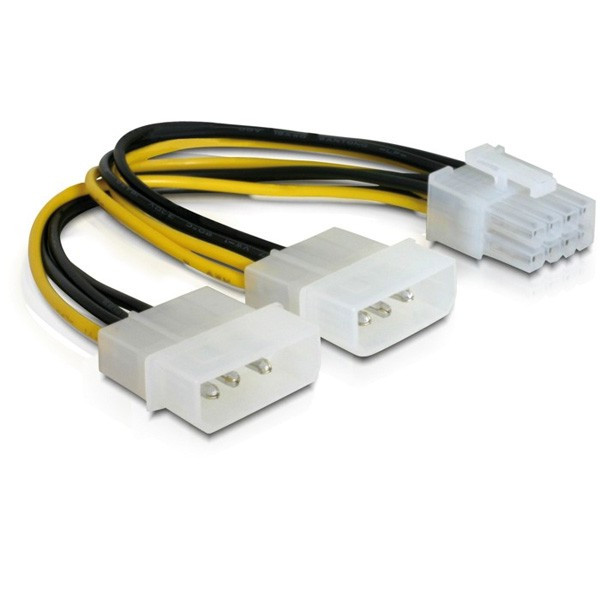 DELOCK Stroom Y-adapterkabel 8pin PCI Express VGA E