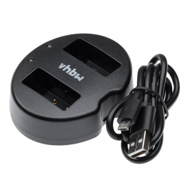 Tweevoudige Accu oplader voor Canon LP-E17, LC-E17 en Saramonic VmicLink5 Accu's - Zwart