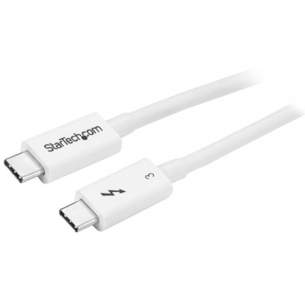 StarTech 0,5 meter Thunderbolt 3 USB-C kabel - 40 Gbps - wit