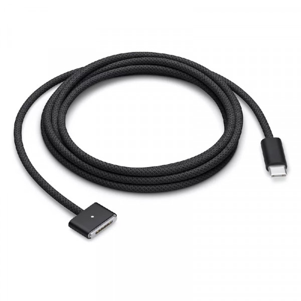 Originele Apple USB-C naar MagSafe 3 Kabel - 60W - Nylon sleeve - 2 meter - Bulk - Space Black