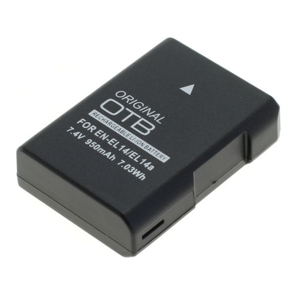 Accu voor Nikon - 7,4V - 950mAh - Zwart