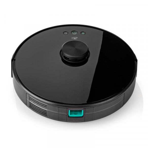 Slimme Wifi Robotstofzuiger - 0,6 Liter - Vegen, dweilen en stofzuigen - 120min gebruiksduur - Zwart