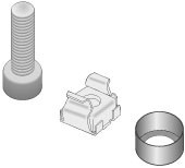 M6 Kooimoeren en kooibouten set, 32 stuks