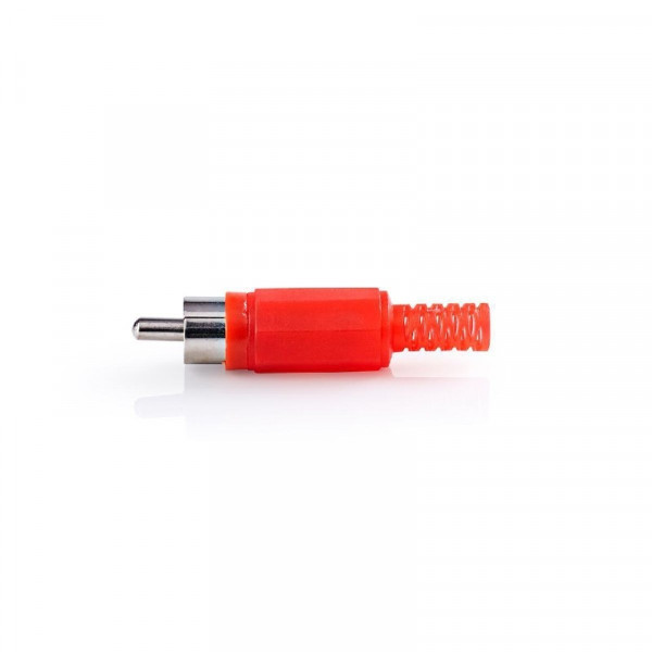 Connector RCA Male PVC Rood