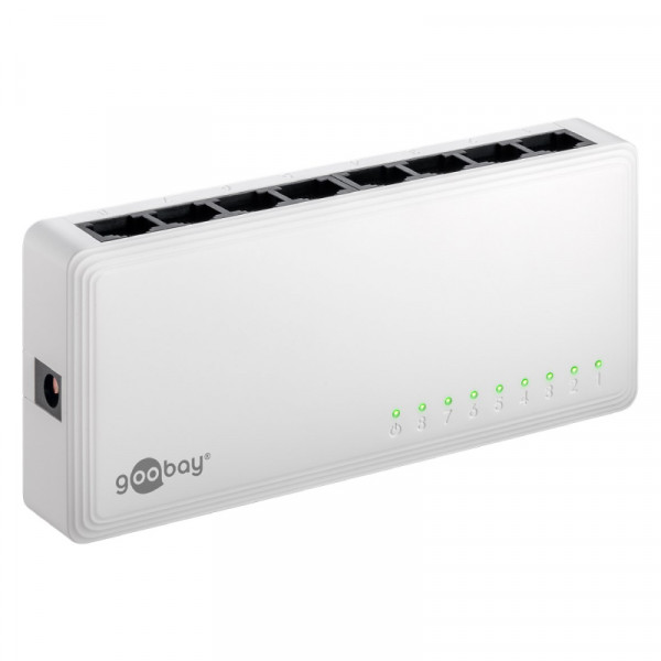 8-poort Gigabit Switch - 10/100/1000 - Wit