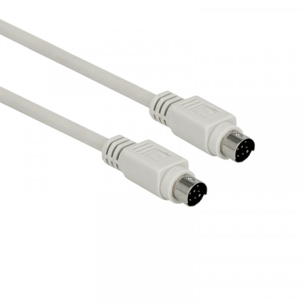 8-pin Mini DIN Kabel - 1,8 meter - Grijs