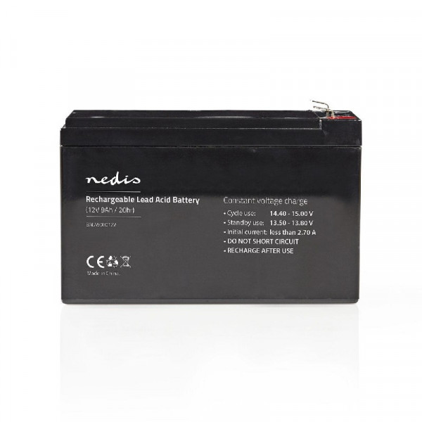 Loodaccu - 12V - 9000 mAh - 150 x 65 x 95 mm - Zwart