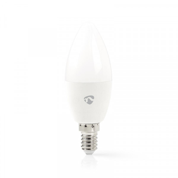 Slimme Wifi E14 LED Lamp - Kaars - 4,5W - RGB - Wit