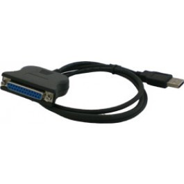 USB - Parallel 25-pins kabel 0,8m