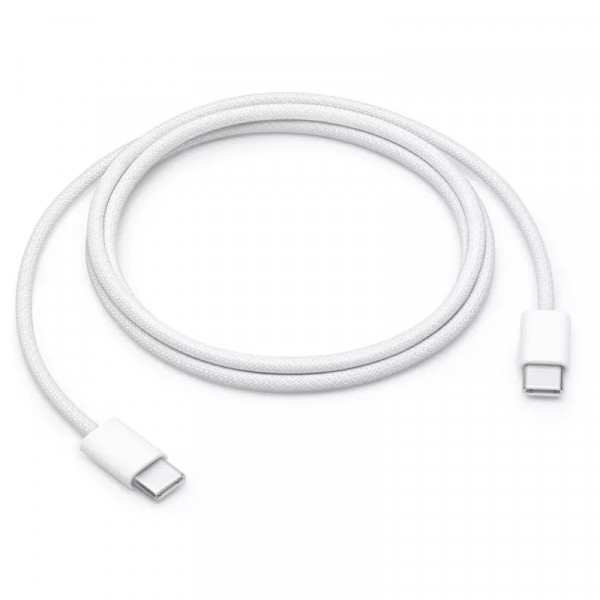 Originele Apple USB-C Kabel - 60W - MQKJ3ZM/A - Nylon sleeve - 1 meter - Bulk - Wit
