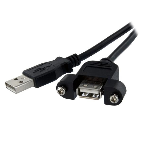 StarTech 91 cm paneel monteerbare USB-kabel A naar A - F/M