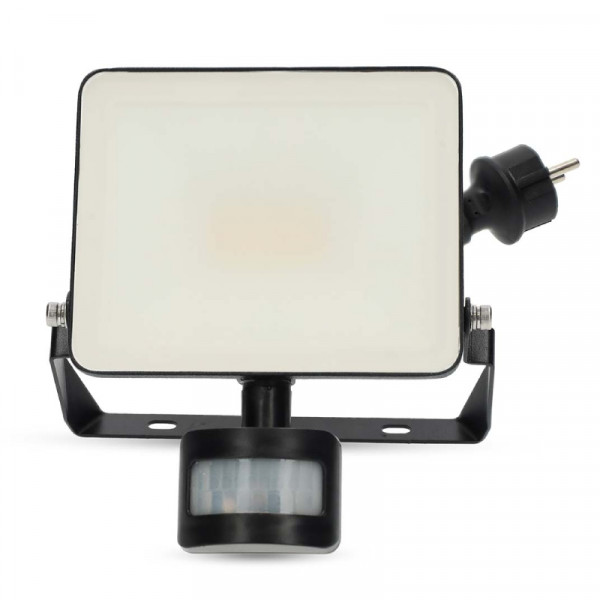 Slimme Wifi Schijnwerper - 20 W - IP44 - Bewegingssensor - 3000K tot 6500K - Zwart