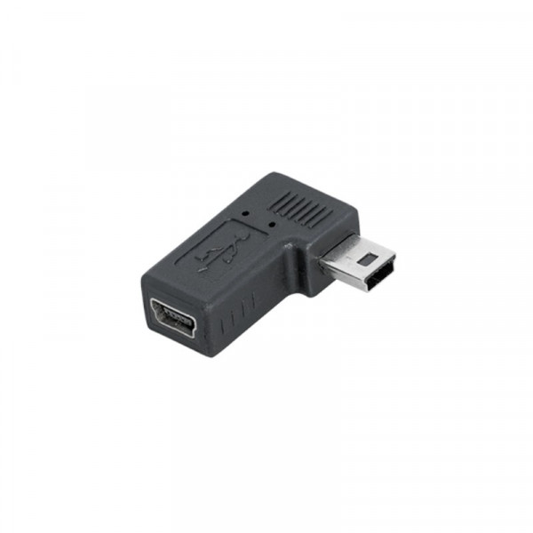 USB Mini B vrouwelijk Adapter - USB Mini 5-pin Haaks mannelijk