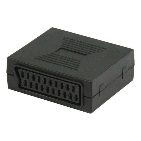 Scart Koppelstuk - Scart (v) - Scart (v) - Zwart