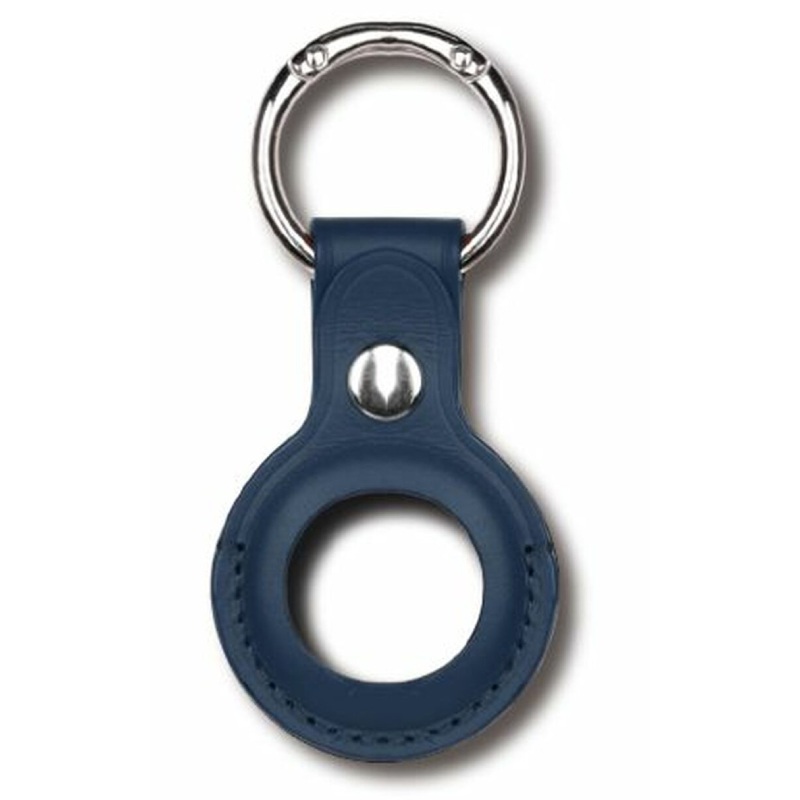 AirTag Sleutelhanger - Leer - Blauw d4feaa324d7e6f45037d041a64916783