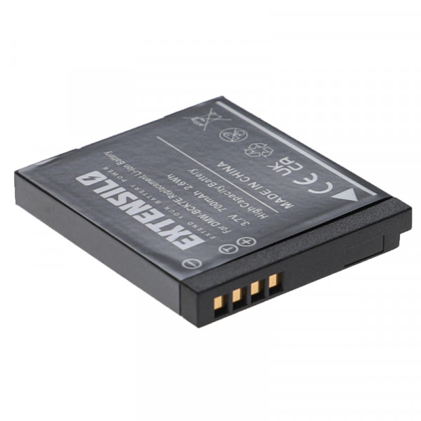 Accu voor Panasonic DMW-BCK7E - 3,7V - 700 mAh - Zwart