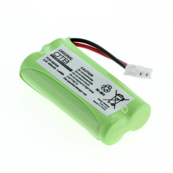 Accu voor Binatone BB500 - 2,4V - 600mAh - Groen