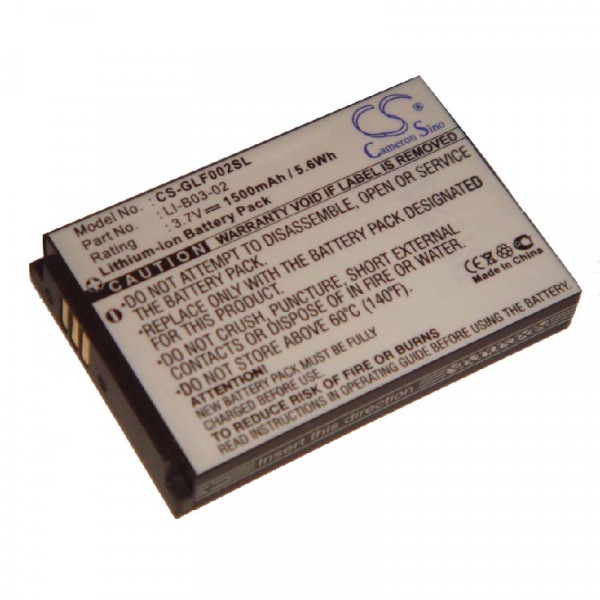 Accu voor Golf Buddy LI-B03-02 - 3,7V - 1500 mAh - Grijs