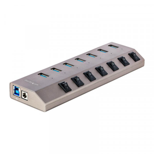 StarTech 7-Port USB-C Hub Individuele On/Off Schakelaars