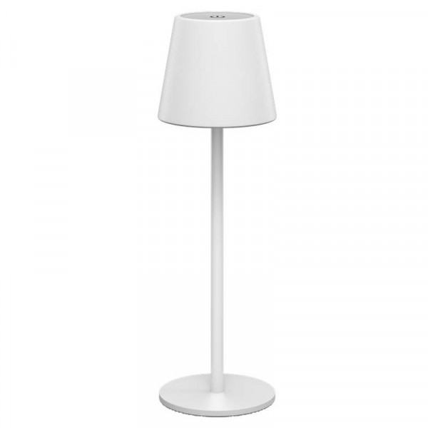 Draadloze LED Tafel lamp - USB-C oplaadbaar - Warm wit en dimbaar - 180 lm - Wit