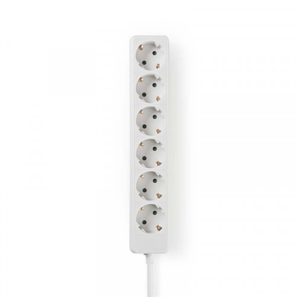 6-voudige Stekkerdoos 1,5m Wit