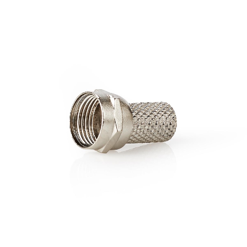 F-Connector 7.4 mm Male Metaal Zilver