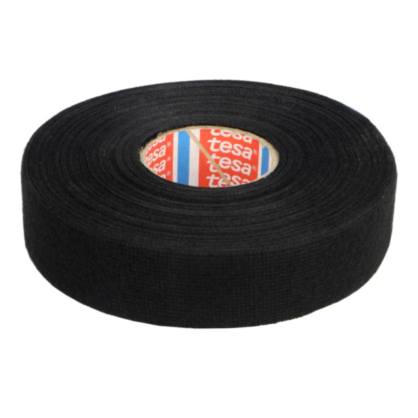 TESA Linnentape PET-wol - 38 mm breed - 300 um dik - Tot 105 graden - 25 meter - zwart