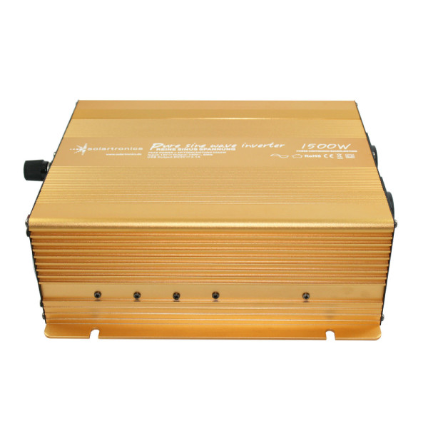 12V naar 230V Zuivere Sinus Spanningsomvormer - 1500W - Tweedekans - Goud