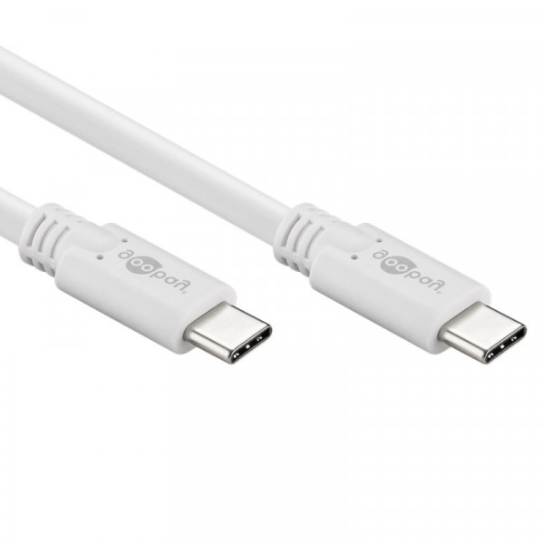 USB-C Kabel - USB 3.1 Gen 1 - 0,5 meter - Wit