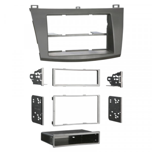 2 Din Radiomontageframe voor Mazda 3 (2010 en later) - Zwart