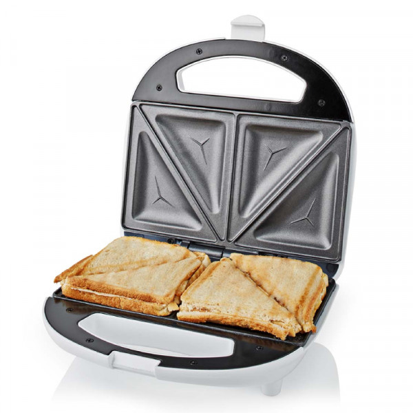 Tosti apparaat - 700W - 20,5 x 12cm - Wit