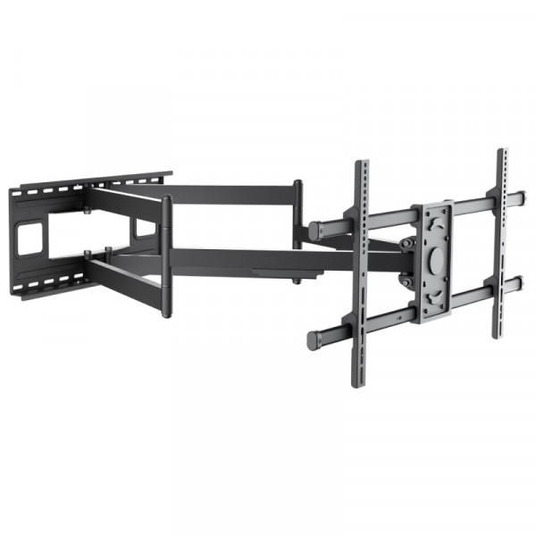 TV muurbeugel voor 43-90 inch schermen - Pro - Full Motion Draai- en Kantelbaar - Tot 80kg - Zwart