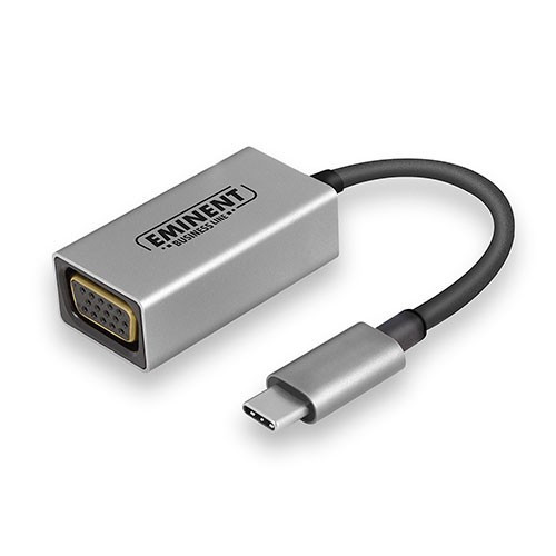 USB C naar VGA female converter Zilver